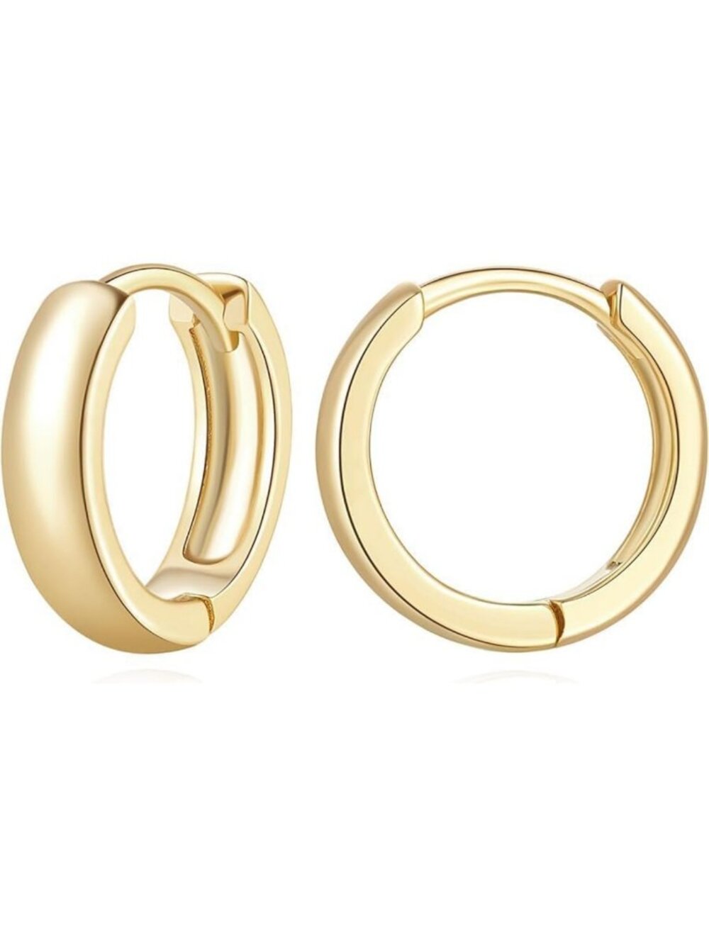 14K Gold Small Huggie Hoop Earrings for Women - Everyday Chic Jewelry Accessory
